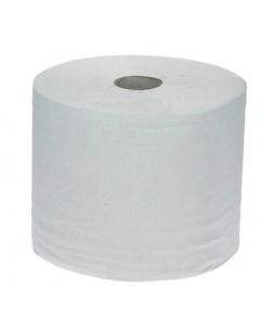 Bobine industrielle d'essuyage 1000 formats pure ouate blanc Ecolabel 2 plis 23.5x30.5cm x 2 bobines - WEPA Professional