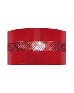 Applique Evasion métal rouge P25xD25xH10cm