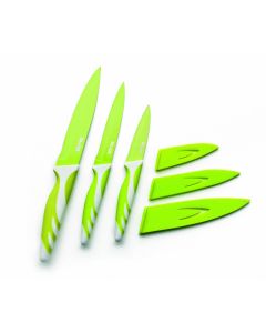 Set de 3 couteaux verts 8.5+12.5+15cm