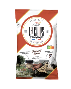 La Chips Française Piment Fumé 130 g - Lot de 20 paquets