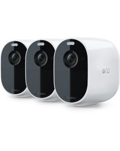 Pack de 3 caméras de surveillance Arlo Essential Wifi sans fil, étanches IP65 avec vision nocturne et alertes de mouvement