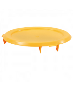 Couvercle plat pour conteneur rond HACCP 75 L et baquet 50 L  - Jaune 75 L Gilac