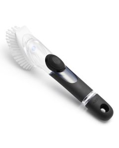 Brosse à vaisselle avec manche distributrice de savon