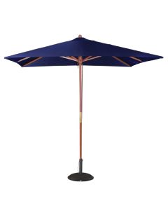 Parasol professionnel de terrasse carré de 2,5 m bleu marine - Bolero - 