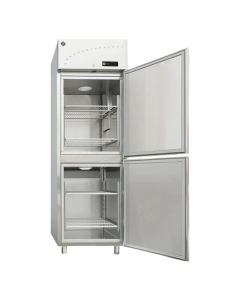Armoire réfrigérée bi température 2x 280 L deux portes GN 2/1 en inox - LM 2350 - RM Gastro