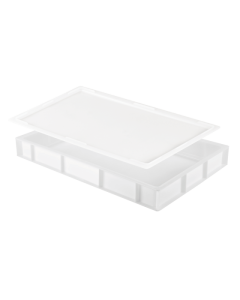 Lot bac à pâtons + couvercle  - Blanc 14 L Gilac