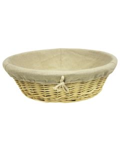 Corbeille osier Boulangère coupe Couleur - BEIGE - Lot de 60