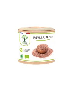 Psyllium Bio - Complément alimentaire - Digestion Transit Cholestérol - Fabriqué en France - Vegan - 60 gélules