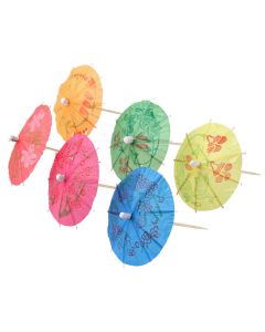 Lot de 20 mini parasols pour cocktail Fackelmann