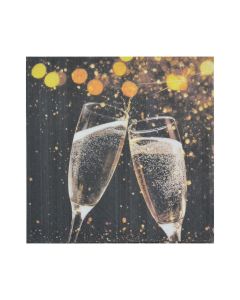 Lot de 20 serviettes en papier Coupe festive