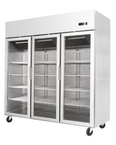 Armoire Réfrigérée Vitrée 1390 L - 3 Portes - Atosa -