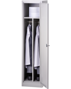 Armoire Vestiaire Inox 1 porte - H1700 P 450 mm - Stalgast -