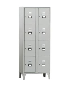 Armoire Vestiaire Multicases 2 Colonnes 8 Cases - L2G