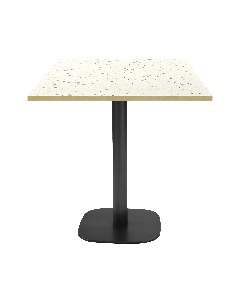 Table 70x70cm - modèle Round terrazzo cassata chants laiton
