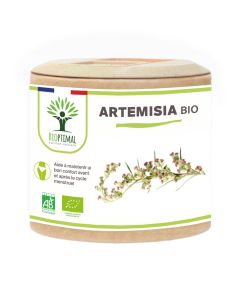 Artémisia Bio - Complément alimentaire - 100% Armoise en Poudre - Fabriqué en France - Vegan - 60 gélules