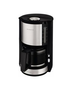 Krups km321010 pro aroma plus cafetiere filtre electrique, 1,25 l soit 15 tasses, machine a cafe, noir et inox