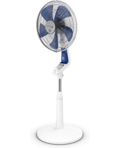 Ventilateur sur pied de 40 cm avec Protection contre les Moustiques 60W blanc bleu