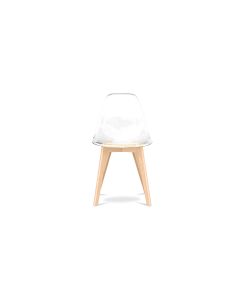 Chaise de salle à manger transparente - Style scandinave - Lucy