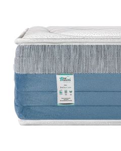 Matelas 140x200 cm, BestRoyal, 27cm, ressorts ensachés, mousse mémoire de forme, indépendance du couchage