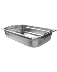 Bac Gastro Inox à Poignées GN 1/1 - 100 mm - Vogue -