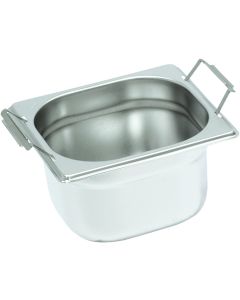 Bac Inox Gastro avec poignées GN 1/6 - H 100 à 200 mm - Stalgast