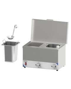 Bain Marie Professionnel à Sauce 2 Bacs Gn 1/6 200mm - Casselin