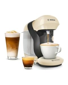 Machine a cafe multi-boissons compacte tassimo style - bosch tas1107 - coloris vanille - 40 boissons - 0,7l - 1400w