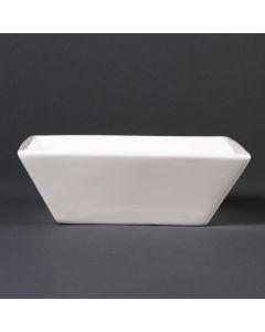 Bols carrés 140mm Lumina Fine China - Boite de 6