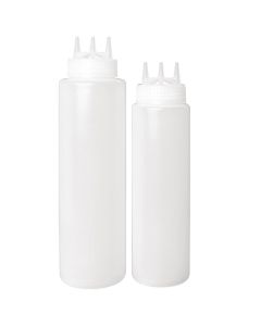 Bouteille Souple Transparente 3 Embouts 908 ml - Vogue