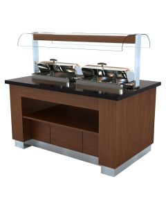 Buffet Chaud Avec 2 Chafing Dish GN 1/1 - Combisteel