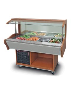 Buffet Réfrigéré Self Service Mural Professionnel - 4 bacs GN 1/1 - Furnotel