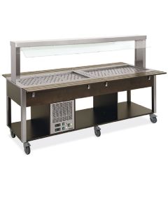 Buffet Self Service Central Mixte Professionnel  - 4 GN 1/1 - Virtus