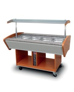 Buffet Chaud Central - 4 bacs GN 1/1 - Furnotel