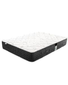 Matelas 140x190 cm, Sérénité, 27cm, Ressorts Ensachés, Mousse Haute Densité, Indépendance de Couchage, Soutien très ferme, face été/hiver
