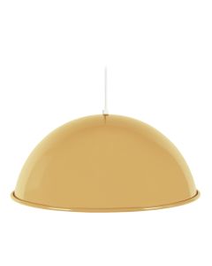 Suspension Gamelle roulé métal noir P44xD44xH80cm