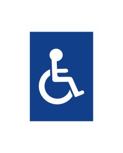 Panneau PVC "HANDICAPÉ - PMR" format A5