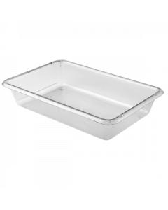 Bac plat ABS transparent  - Transparent 5 L Gilac