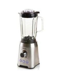 Blender Domo DO710BL 1.5L 1000W Inox avec 6 Lames Amovibles et Glace Pilée