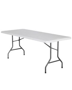Table pliante rectangle HDPE Nimes 183x76x74 - Lot de 1