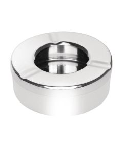 Cendrier Inox Anti-Vent Diamètre 90 mm - Lot de 6 - Olympia