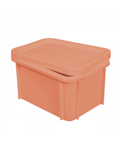 Bac renforcé avec couvercle 400 x 300 15 L - terracotta