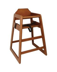 Chaise haute en bois - bois foncé - Bolero - 