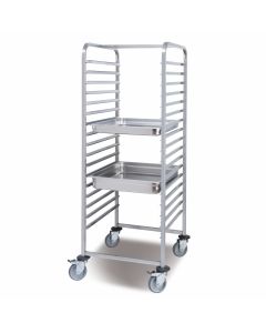 Chariot à Glissières avec 17 Niveaux pour Bacs GN 2/1 - Pujadas