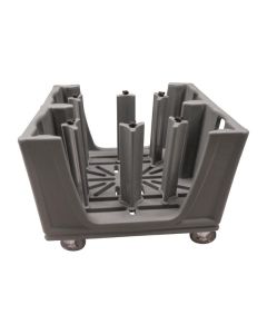 Chariot ajustable à assiettes bleu ardoise - Cambro