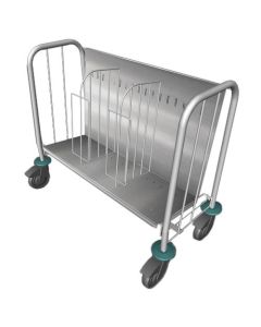 Chariot chauffe assiette, inox, +30°C/+90°C