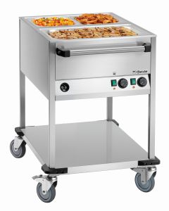 Chariot Bain Marie - 2 Bacs GN 1/1 avec Robinet - Bartscher