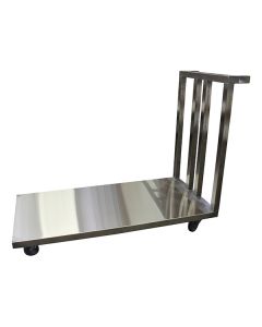 CHARIOT PLATEFORME INOX 304 PLATEAU PLEIN-L2G