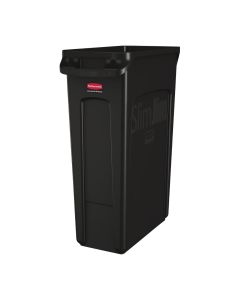 Collecteur de Recyclage Slim Jim Noir 87 L - Rubbermaid