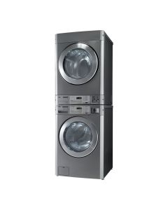 Colonne professionnel lave-linge et sèche-linge - monnayeur à pièces - 11 kg