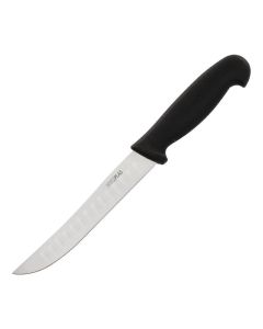 Couteau d'Office Professionnel Alvéolé Noir 125 mm - Hygiplas
